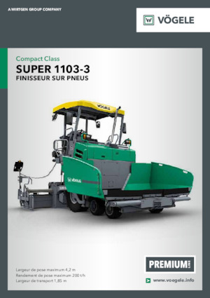 Колісні асфальтоукладальники Vögele Super 1103-3