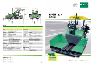 Колісні асфальтоукладальники Vögele Super 1203