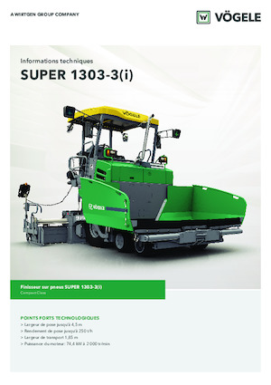 Колісні асфальтоукладальники Vögele Super 1303-3i