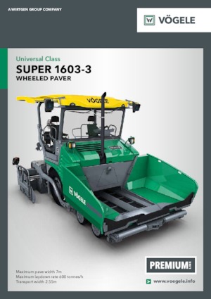 Колісні асфальтоукладальники Vögele Super 1603-3