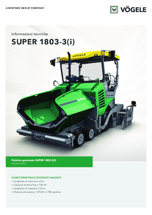 Колісні асфальтоукладальники Vögele Super 1803-3i