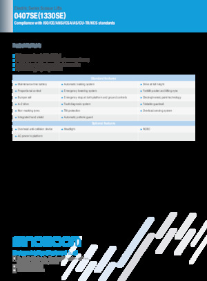 Ножичні підйомники колісні Sinoboom 0407SE