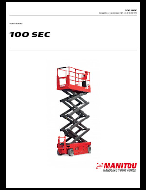 Ножичні підйомники колісні Manitou 100 SEC