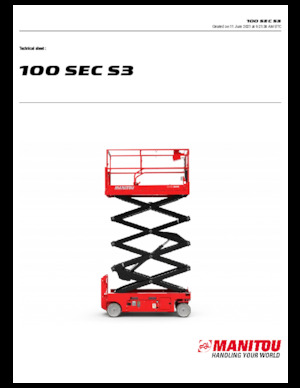 Ножичні підйомники колісні Manitou 100 SEC S3