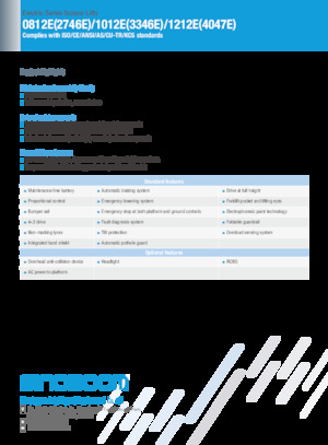 Ножичні підйомники колісні Sinoboom 1212E 