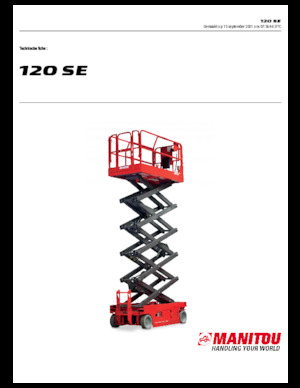 Ножичні підйомники колісні Manitou 120 SE