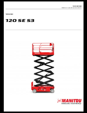Ножичні підйомники колісні Manitou 120 SE S3