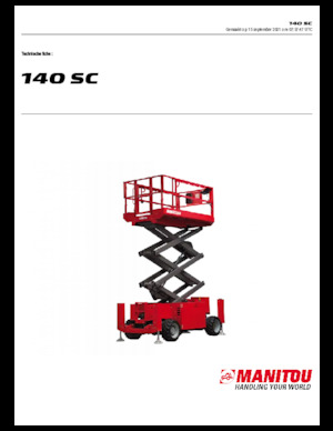 Ножичні підйомники колісні Manitou 140 SC