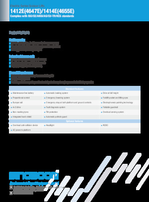 Ножичні підйомники колісні Sinoboom 1414E 
