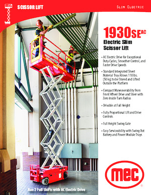 Ножичні підйомники колісні MEC 1930SEAC Slim