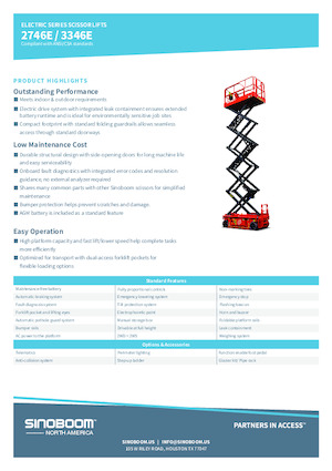 Ножичні підйомники колісні Sinoboom 3346E