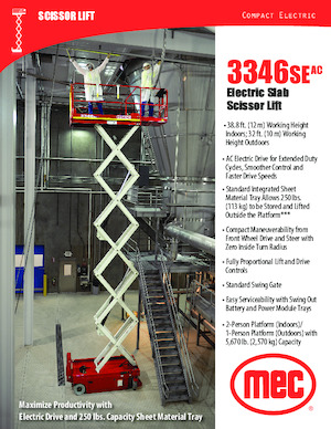 Ножичні підйомники колісні MEC 3346SEAC Compact