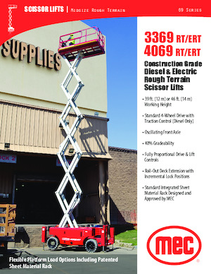 Ножичні підйомники колісні MEC 3369RT