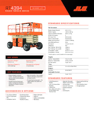 Ножичні підйомники колісні JLG 4394RT