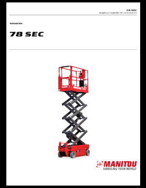 Ножичні підйомники колісні Manitou 78 SEC