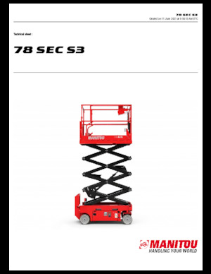 Ножичні підйомники колісні Manitou 78 SEC S3
