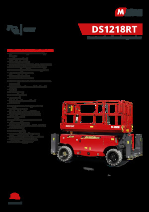 Ножичні підйомники колісні MAGNI DS1218RT