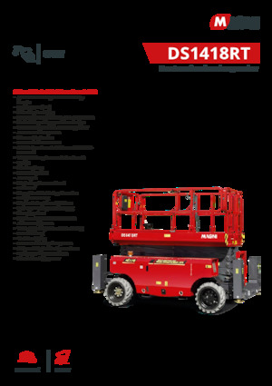 Ножичні підйомники колісні MAGNI DS1418RT