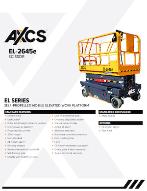 Ножичні підйомники колісні AXCS EL-2645e