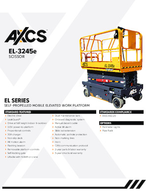 Ножичні підйомники колісні AXCS EL-3245e