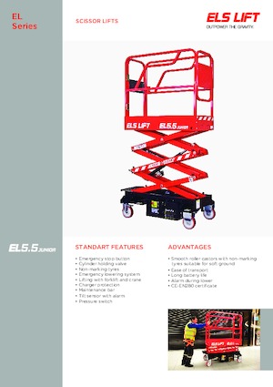Ножичні підйомники колісні ELS Lift Junior 5.5