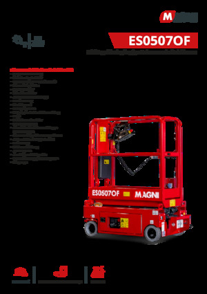 Ножичні підйомники колісні MAGNI ES0507OF