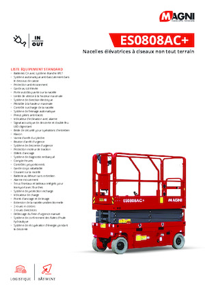 Ножичні підйомники колісні MAGNI ES0808AC+