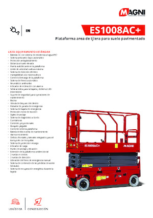 Ножичні підйомники колісні MAGNI ES1008AC+