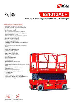 Ножичні підйомники колісні MAGNI ES1012AC+