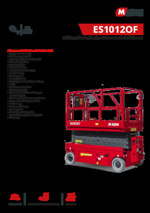 Ножичні підйомники колісні MAGNI ES1012OF