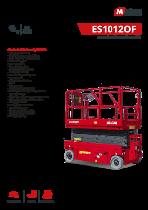 Ножичні підйомники колісні MAGNI ES1012OF