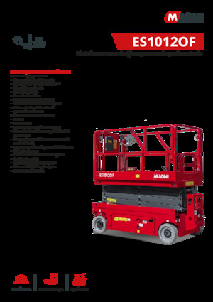 Ножичні підйомники колісні MAGNI ES1012OF