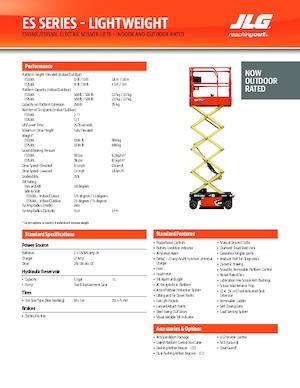 Ножичні підйомники колісні JLG ES1330L