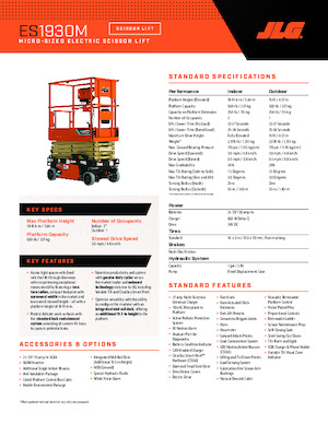 Ножичні підйомники колісні JLG ES1930M