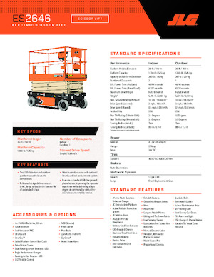 Ножичні підйомники колісні JLG ES2646