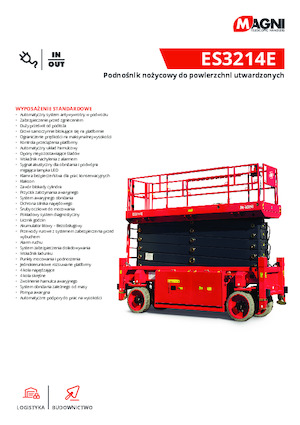 Ножичні підйомники колісні MAGNI ES3214E