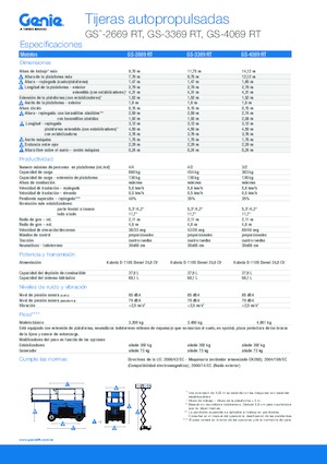 Ножичні підйомники колісні Genie GS-3369 RT