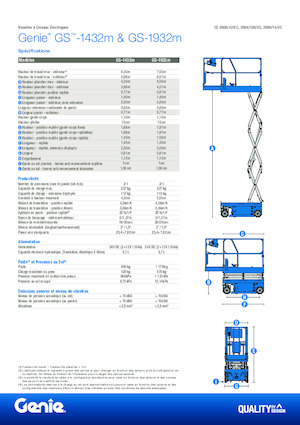 Ножичні підйомники колісні Genie GS-1432m E-Drive