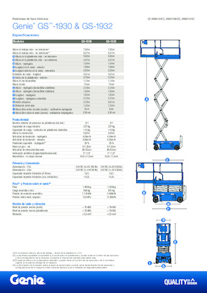 Ножичні підйомники колісні Genie GS-1932 E-Drive
