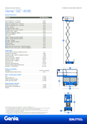 Ножичні підйомники колісні Genie GS-4046