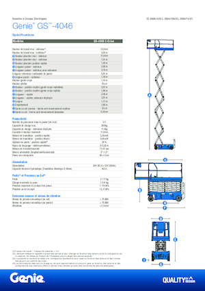 Ножичні підйомники колісні Genie GS-4046