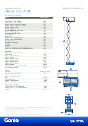 Ножичні підйомники колісні Genie GS-4046