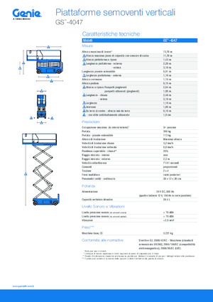 Ножичні підйомники колісні Genie GS-4047