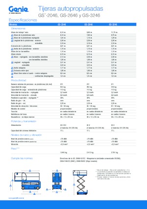 Ножичні підйомники колісні Genie GS-3246