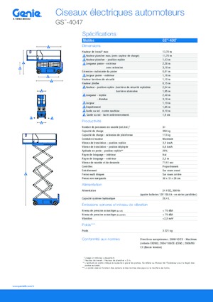 Ножичні підйомники колісні Genie GS-4047