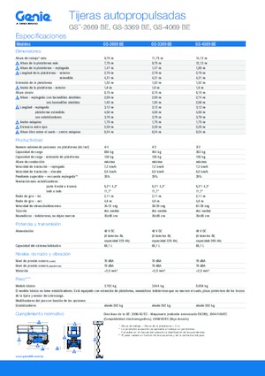 Ножичні підйомники колісні Genie GS-3369 BE