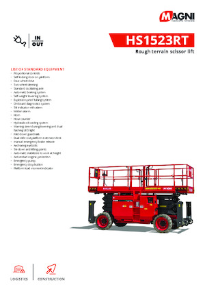 Ножичні підйомники колісні MAGNI HS1523RT