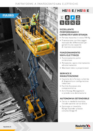 Ножичні підйомники колісні Haulotte HS18E