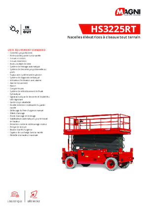 Ножичні підйомники колісні MAGNI HS3225RT 