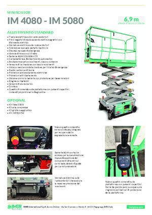 Ножичні підйомники колісні Imer IM 4080 UL